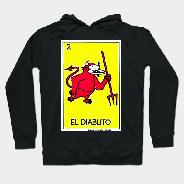 Loteria Apes #2: El Diablito Hoodie by WalterMoore